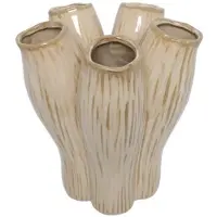 Countryfield Vaas Garber L H30cm beige beige Keramiek Vaas
