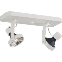 QAZQA Design plafondspot wit GU10 70mm 2-lichts verstelbaar - Vo