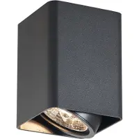 QAZQA Design opbouwspot zwart GU10 70mm draaibaar en kantelbaar - Vox