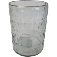 Mansion Atmosphere Waxinelichthouder Bubbel 12x15cm Grijs grijs Glas