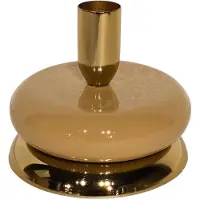 Mansion Atmosphere Kandelaar goud/beige emaille 10x10x8,5cm beige Emaille