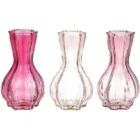 HBX natural living Vaas Marone Ø14,8xH25,5cm Roze roze Keramiek Vaas