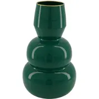 Dijk Natural Collections Vaas metaal groen Ø16,8xh28,5cm groen Keramiek Vaas