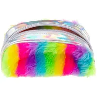 LG-Imports fluffy etui regenboog
