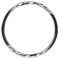 Excess XLC BMX Front Rim I 451x21mm I 28 Holes Black / White || Maat: 36 gaats