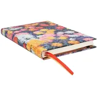 Paperblanks 2026 Monet's Chrysanthemums Midi 18-month Horizontal Hardcover Flexi Dayplanner 2025-2026 (elastic Band Closure)