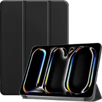 Cazy tablet Hoes geschikt voor iPad Pro 11 (2025 / 2024) M5 / M4 - TriFold Bookcase - Zwart