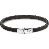 Rebel & Rose Xtra Small Braided Brown RR-L0175-S-L Armband 19cm