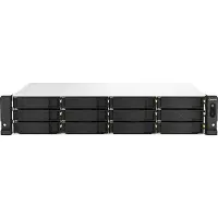 Qnap TS-1264U-RP-8G: NAS, model TS-1264U-RP-8G, 12 schijfbehuizing, 2U hoogte