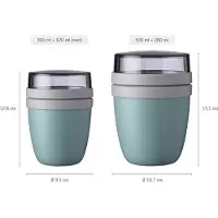 Mepal Lunchpot mini + regular Ellipse Set van 2