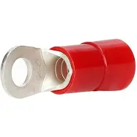 Cimco Geïsoleerde krimpklemmen, ringtype Cu, geïsoleerd, DIN 46237 - 10 qmm M10 rood