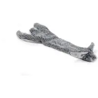 Beeztees Flatino Konijn - Hondenspeelgoed - Zwart - 52x15x3,5 cm