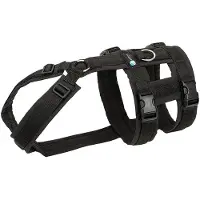 AnnyX hondentuig Safety FUN veiligheidstuig anti-ontsnapping maat M Zwart-geschikt voor borstomtrek 62 tot 74cm- taille omtrek 56 tot 66cm.
