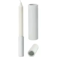 Novaliv 4x magnetische kaarsenhouders 2,8x7,5cm witte kaarsenstok kersttafeldecoratie adventskrans kaarsenhouder woonkamerdecoratie kaarsenhouder stokkaarsen magneettafelkaarsen