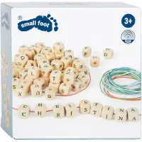 Small Foot - Houten Letterkralen Kettingen Maken, 300 Kralen