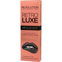 Makeup Revolution Metallic Lip Contour Kit - Sovereign - Lipstick & Pencil Set