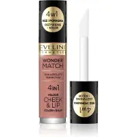 Eveline Cosmetics Wonder Match Velour Cheek&Lip blush en liquid lipstick 01 4,5ml