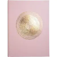 Exacompta gastenboek Ellipse groen-roze 22x27 cm, 100 pagina's Clairefontaine, goudkleurig, kristallen doosje