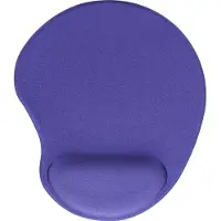 InLine Premium muismat met polsondersteuner voor optische en laser muizen / blauw