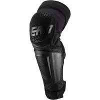 Leatt 3DF Hybrid EXT Zwarte Motocross Knie- en Scheenbeschermers Maat S-M