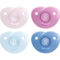 Philips AVENT Soothie Fopspeen - 0 tot 6 Maanden - 2 Speentjes - Blauw of Roze - SCF099/20