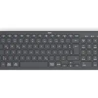 Hama 173057 Toetsenbord WK-300, DE (NL, Draadloze), Toetsenbord, Zwart
