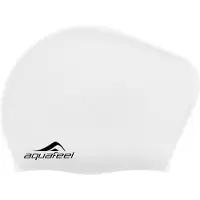 Aqua Feel Siliconen Zwemcap Lang Haar Wit