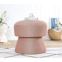 Hannah Home , Endor 7455, Zitkussen, 50% katoen / 50% linnen, roze, 48 x 48 x 45 cm