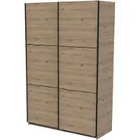 Demeyere Schuifdeurkast Alhambra veel opbergruimte, 2 kledingstangen van staal, veel planken
