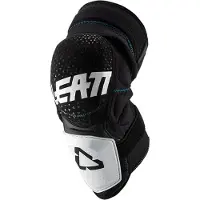 Leatt 3DF Hybrid Witte Motocross Kniebeschermers Maat 2XL