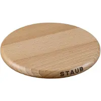 Staub Ronde magnetische onderzetter - hout - 16,5cm