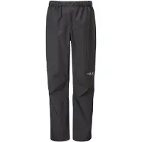 Rab - Women's Downpour Pants - Regenbroek 42 - Regular, zwart