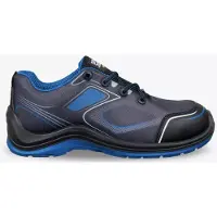 Safety Jogger Flow Laag S1P | Zwart/Blauw | Maat 43 - 5401033491479