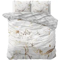 Sleeptime Dekbedovertrek Marble Bianco Wit - 240 x 200 cm