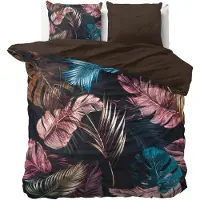 Dreamhouse dekbedovertrek Isabella - Zwart - Katoensatijn - Lits-jumeaux (240x220 + 2st 60x70cm)