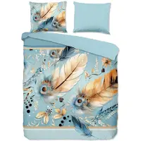 Pure dekbedovertrek Wizz - blauw - Microvezel - 240x220