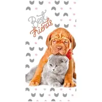 Animal Pictures Strandlaken Best Friends - katoen - handdoek 70x140 cm