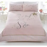 Made With Love Dekbedovertrek Wish Upon A Star - roze - polykatoen - Lits-jumeaux (230x220 + 2st 50x75cm) - Lits-jumeaux (230x220 + 2st 50x75cm)