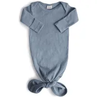 Mushie Baby Gown Ribbed Knotted | Tradewinds