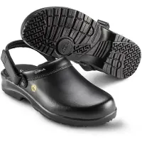 Sika Fusion Clog ESD m. hielriempje OB SRC - 19467 Zwart | Zwart | Maat 37 - 5703617108231