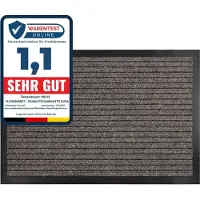 Karat Dura Deurmat - Robuust & Duurzaam - In vele Maten en Kleuren - Antislip Schoonloopmat - Voor Binnen en Buiten - Beige - 100 x 120 cm