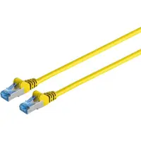 S-Conn Cat6A S/FTP afgeschermde netwerkkabel, geel, 10 meter