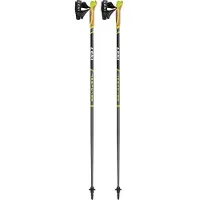 LEKI Nordic Walking Stok Response Anthracite Black White Lime Green (100 cm)