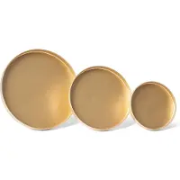 Novaliv 8x Kaarsenprikker Plat Goud 10cm Diameter I Kaarsenplaat met Spike Metaal I Advent Kaarsenhouder Kerstdecoratie Kaarsenpin I Kaarsenplug voor Adventkrans