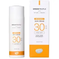 Green People Suncream scent free mineral SPF30 (50 ml)