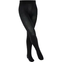 Esprit Foot Logo versterkt slijtvast katoen panty kinderen zwart - maat 110-116