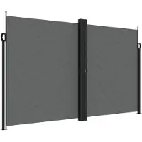 vidaXL Tuinscherm uittrekbaar 200x1200 cm antracietkleurig