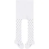 Falke Little Dot slijtvast huidvriendelijk katoen panty baby wit - maat 74-80