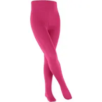 Falke Cotton Touch dun eenkleurig katoen panty kinderen purper - maat 152-164