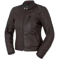 Bogotto Chicago Retro Dames Bruin Leren Motorjas Maat 36